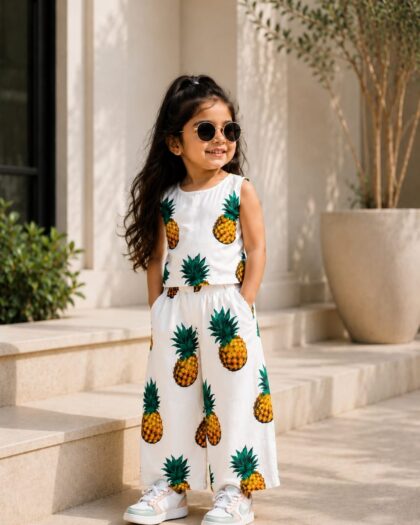 Pineapple Paradise Co-ord Set for Girls