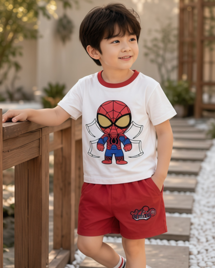 Little Spider Hero Cotton Set